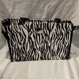 Zebra Print small pet travel tote